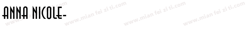Anna Nicole字体转换